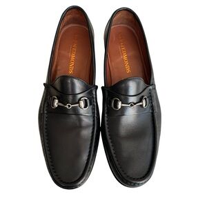 Allen Edmonds Verona II Horsebit Loafers Italian Black Shoes Mens